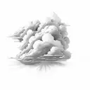 soft clouds tattoo design idea