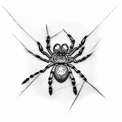 Spider, spider web tattoo design idea