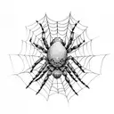 Spider, spider web tattoo design idea