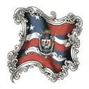 Haitian Flag tattoo design idea