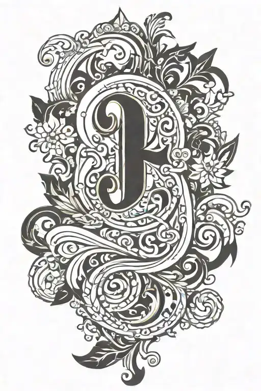 Design Elements:  	1.	Bold Number 8: 	•	Font: Sleek and elegant, perhaps with a slight flourish to give it a stylish app tattoo design idea