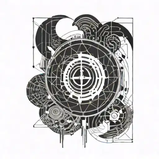 aphex twin logo, half life logo incorporated tattoo design idea