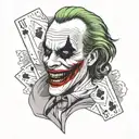 joker card joker tattoo design idea