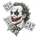 joker card joker tattoo design idea