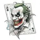 joker card joker tattoo design idea