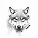 wolf and raven tattoo design idea