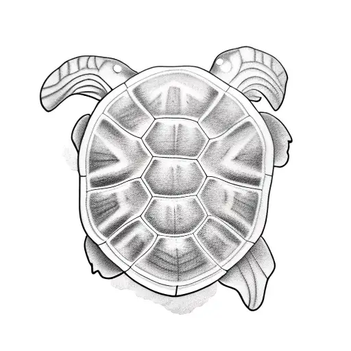 3 turtles tattoo design idea