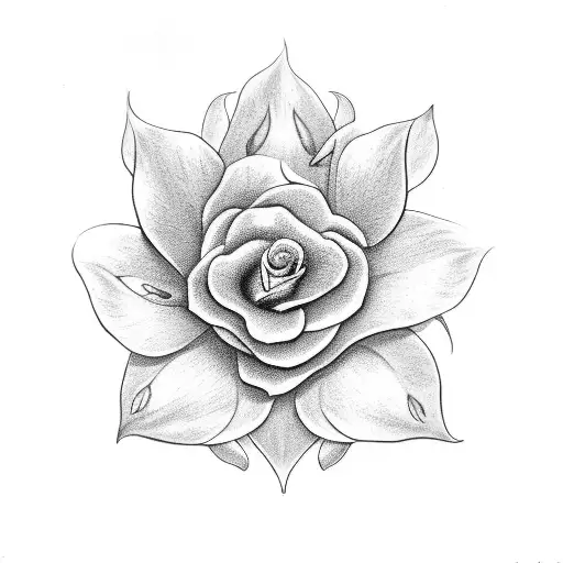 forever for always four flowers for you tattoo design idea