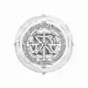 Consider a tattoo design featuring a stoic symbol like the ancient Greek Stoic philosophers' logo, a porch or stoa. Inte tattoo design idea