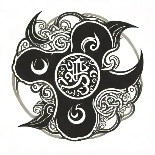 Sanskrit mantra tattoo design idea