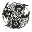 Sanskrit mantra tattoo design idea