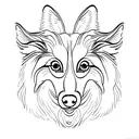 sheltie ear tattoo design idea