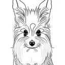 sheltie ear tattoo design idea