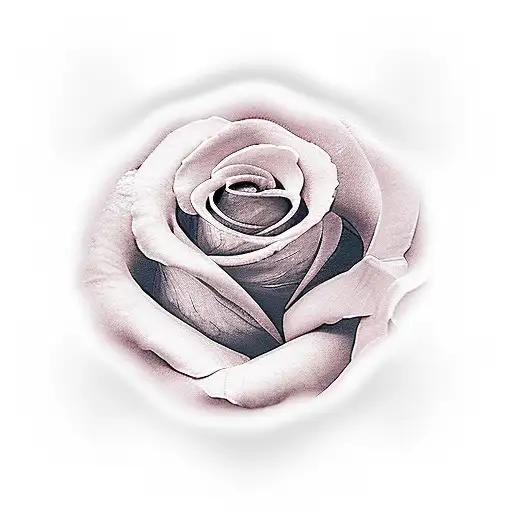 angel wings at heavens gates with a pink rose tattoo design idea