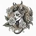 rough N' GENTLE  tattoo design idea