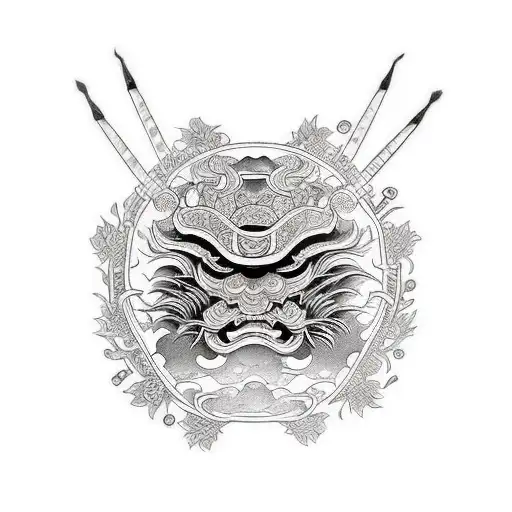 shogun tattoo design idea