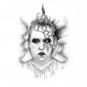 robert smith tattoo design idea