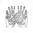 dog paw tattoo design idea