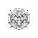 broken chain tattoo design idea