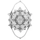 broken chain tattoo design idea