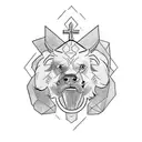 biblical samson tattoo design idea