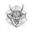 biblical samson tattoo design idea