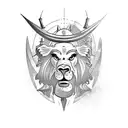 biblical samson tattoo design idea