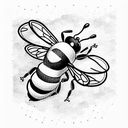 drone bee In Hive  tattoo design idea