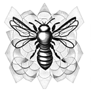 drone bee In Hive  tattoo design idea