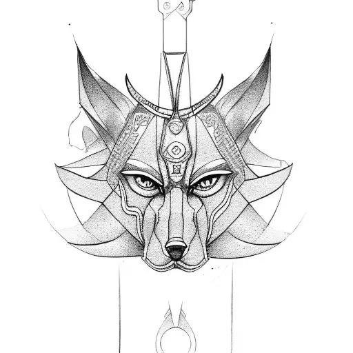 Anubis tattoo design idea