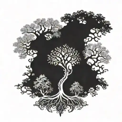 White Tree of Gondor with narsil tattoo design idea