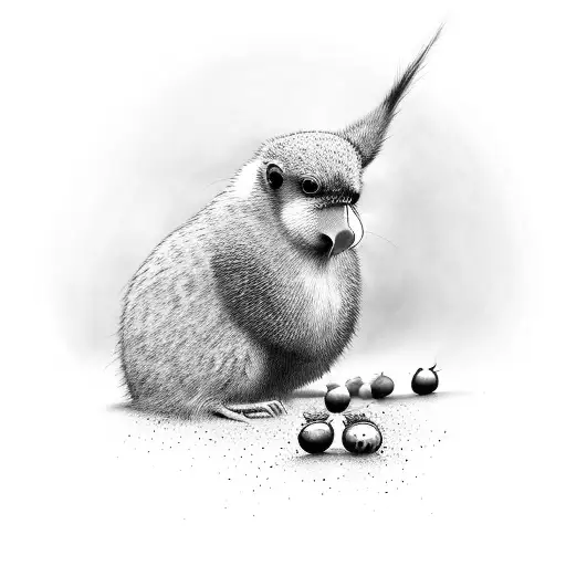 kiwi in new zealand tattoo design idea