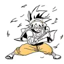 luffy goku naruto tattoo design idea