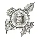 blessed on forearm sleeve tattoo design idea