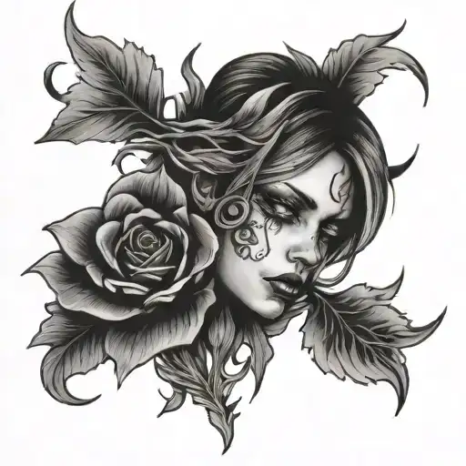 east side of sorrow tattoo design idea