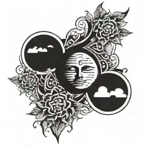 the suns going to rise tomorrow on the east side of sorrow tattoo design idea