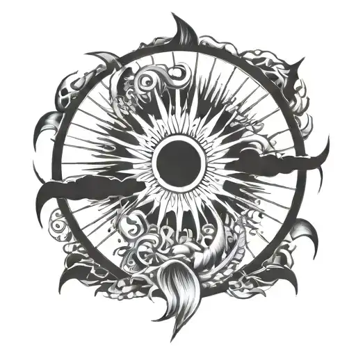 the suns going to rise tomorrow on the east side of sorrow tattoo design idea