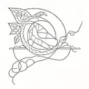 3005 because of the internet tattoo design idea