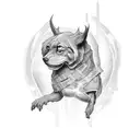 "Ryleigh" in old English font tattoo design idea