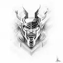 Name Thor with a background tattoo design idea