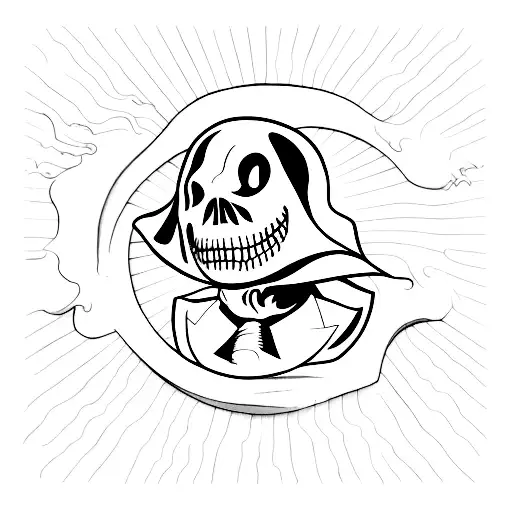 ghost face scary movie tattoo design idea