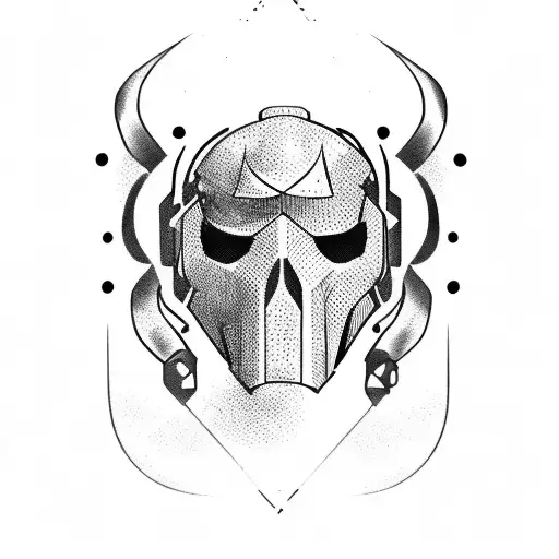 CSGO 5 Terrorist Masks tattoo design idea