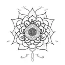 lotus mandala tattoo design idea