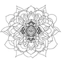 lotus mandala tattoo design idea