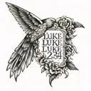 Luke 23:43 tattoo design idea