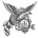 Luke 23:43 tattoo design idea
