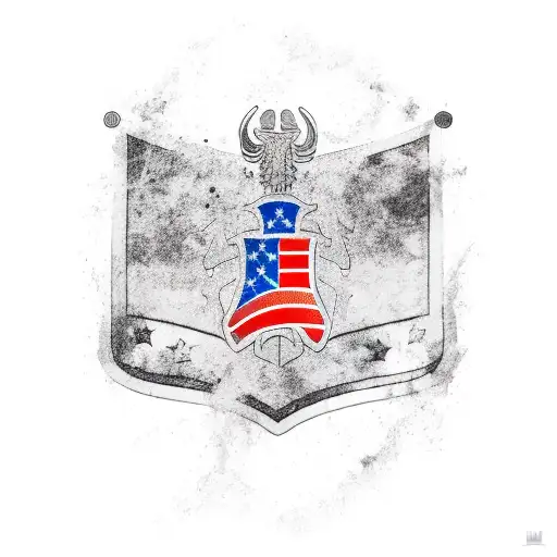 combine Slovakia flag and America tattoo design idea