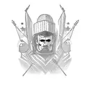 combine Slovakia and America tattoo design idea