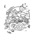 song even if the sky is falling down tattoo design idea