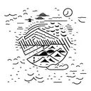 song even if the sky is falling down tattoo design idea